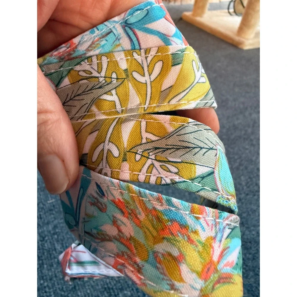 Vera Bradley Wide Lanyard Rain Forest Canopy Floral Tropical ID Key Holder NEW